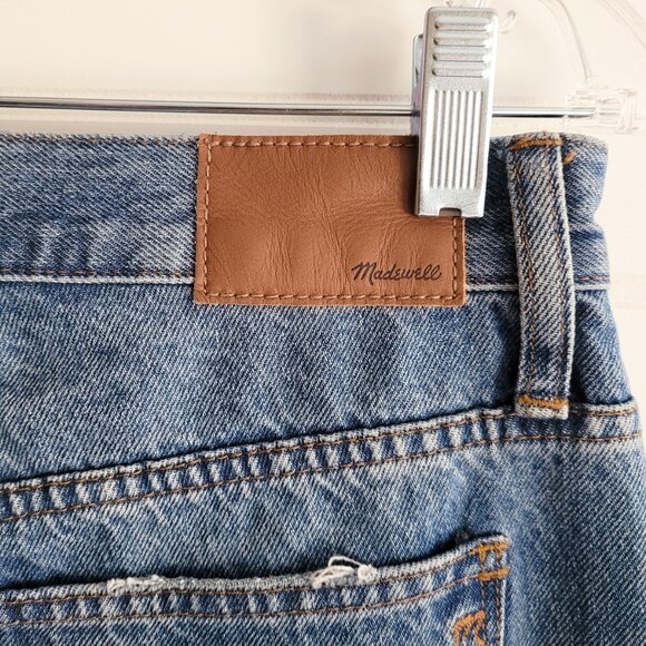 Madewell Jeans Womens Size 27 Classic Straight High Rise Crop Distressed - Picture 8 of 12